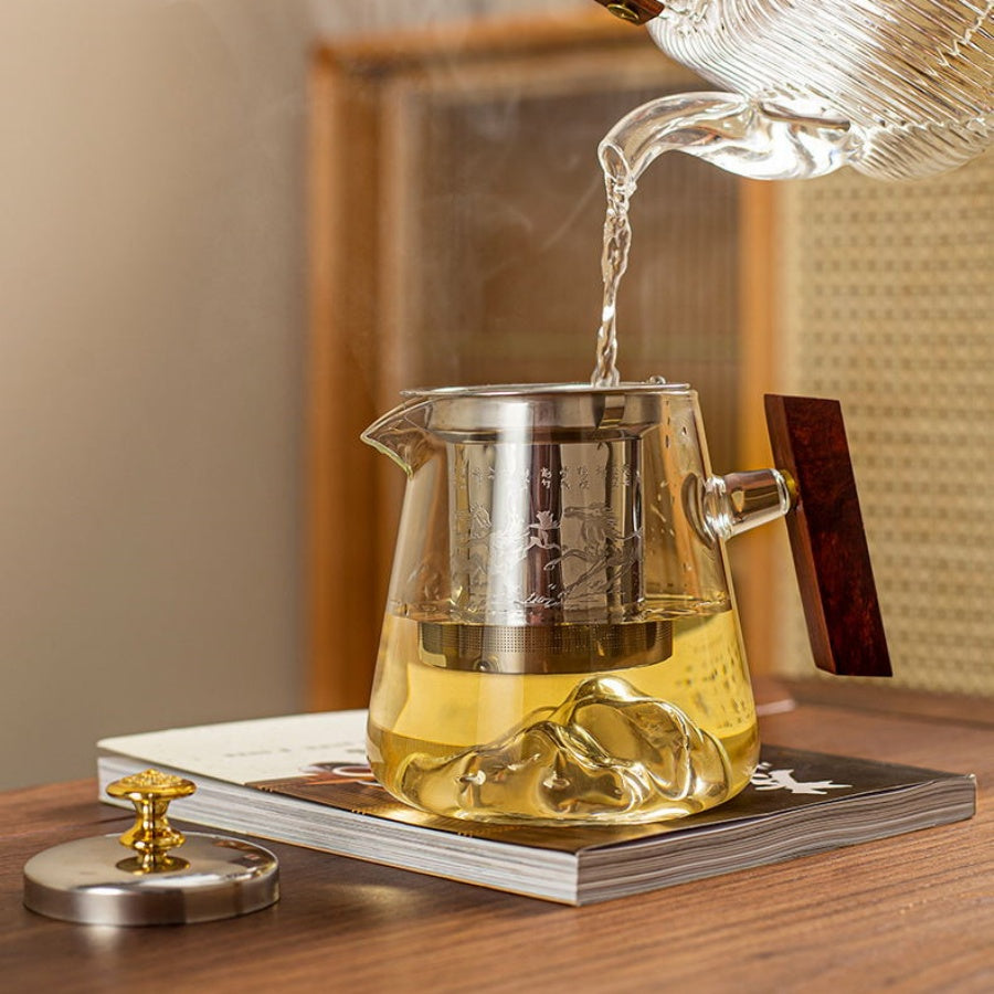 RORA Glass Teapot Glass Kettle Glass