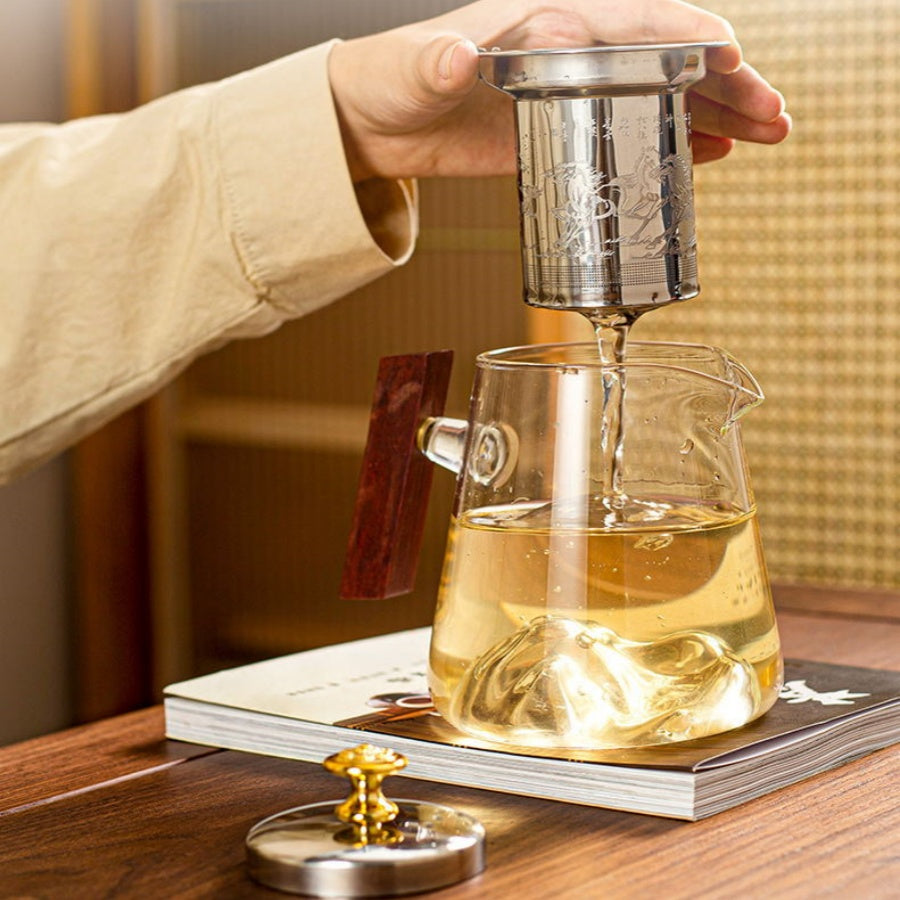 RORA Glass Teapot Glass Kettle Glass
