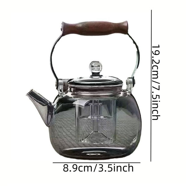 High borosilicate glass teapot Star bead lifting beam around the stove tea maker kung fu tea set set cooking one teapot