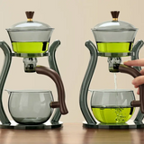 RORA Glass Teapot Set Glass Automatic Magnetic Teapot Set