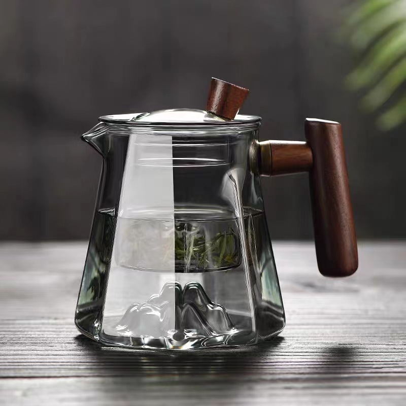 Thickened Pyrex teapot Smoky grey teapot Electric clay oven home cooking teapot tea separation tea tea kettle