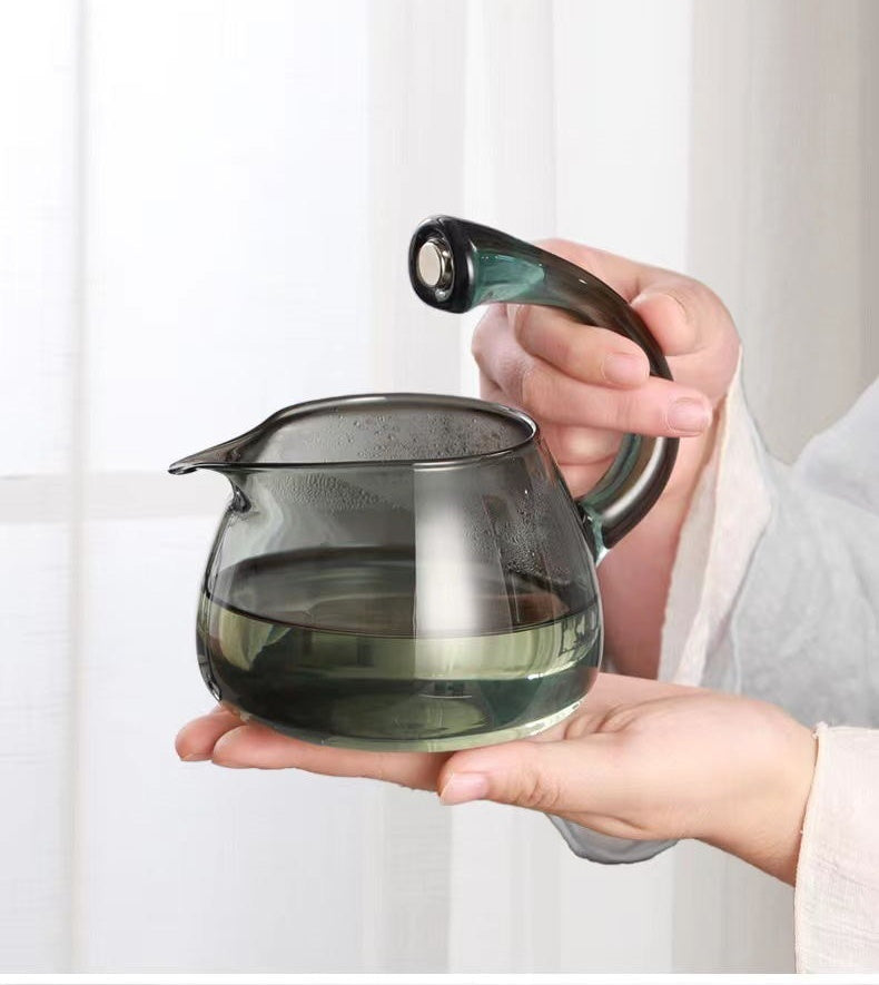 Lotus Glass Kung Fu Teapot Clear Tea Set