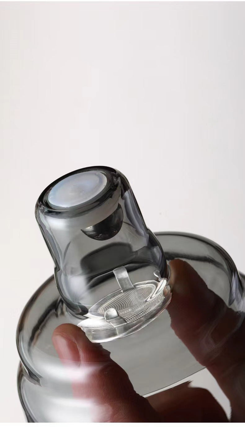 Lotus Glass Kung Fu Teapot Clear Tea Set