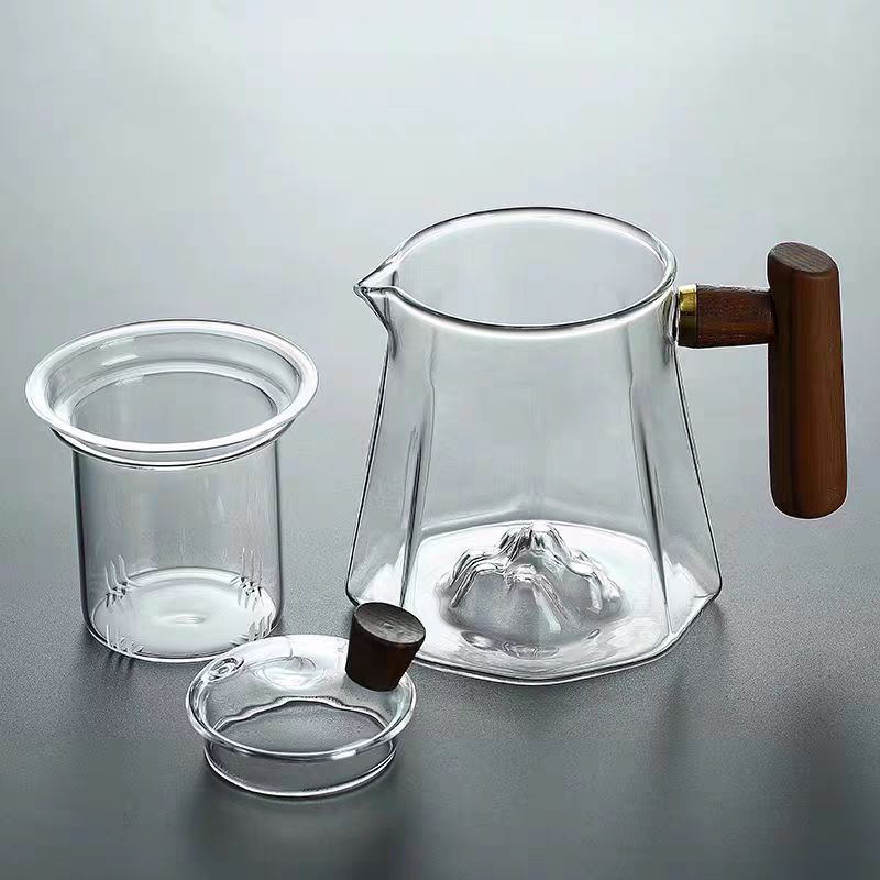 Thickened Pyrex teapot Smoky grey teapot Electric clay oven home cooking teapot tea separation tea tea kettle