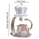 Lotus Glass Kung Fu Teapot Clear Tea Set