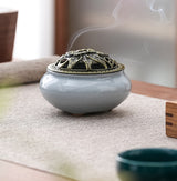 Chinese Kungfu Tea Pot Set with incense burner and Dahongpao Tea
