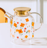 Sunflower Glass Cold Kettle Set