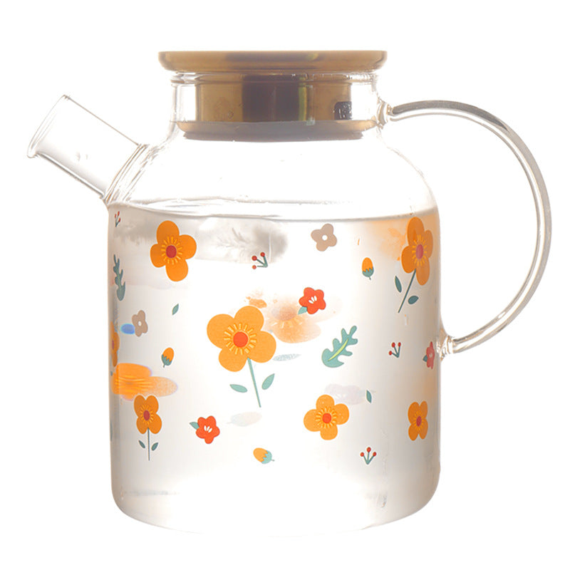 Sunflower Glass Cold Kettle Set