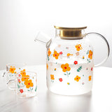 Sunflower Glass Cold Kettle Set