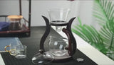 RORA Lazy Kungfu Glass Tea Set Magnetic Automatic Glass Teapot Suit