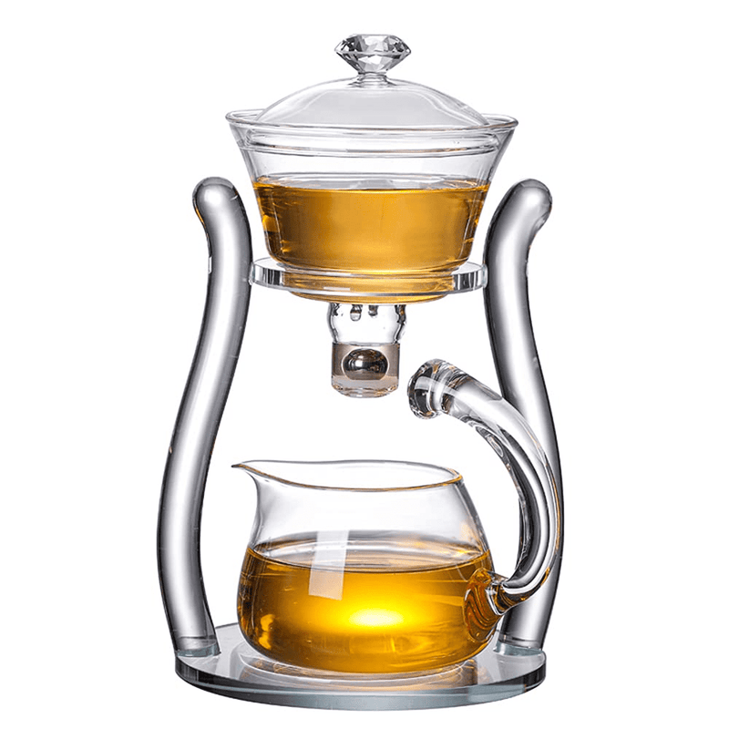 RORA Glass Automatic Lazy Tea Set Magnetic Kungfu Teapot