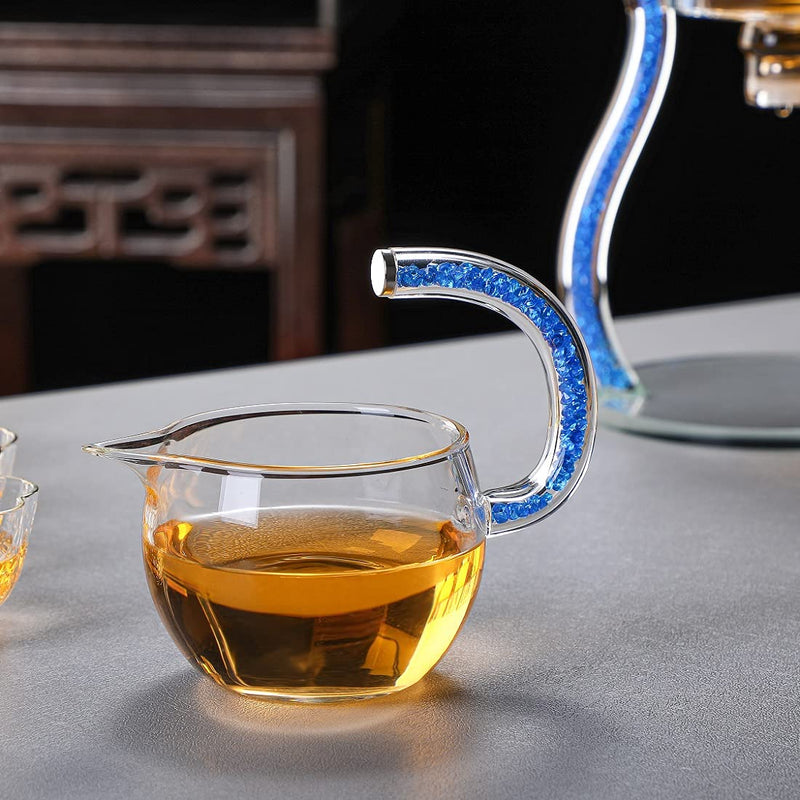 RORA Glass Teapot Set Glass Automatic Magnetic Teapot Set