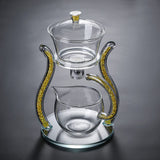 RORA Lazy Kungfu Glass Tea Set Magnetic Glass Teapot set