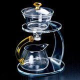 RORA Glass Tea Set Magnetic  Crystal Glass Teapot Suit
