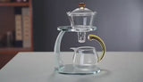 RORA Glass Tea Set Magnetic  Crystal Glass Teapot Suit